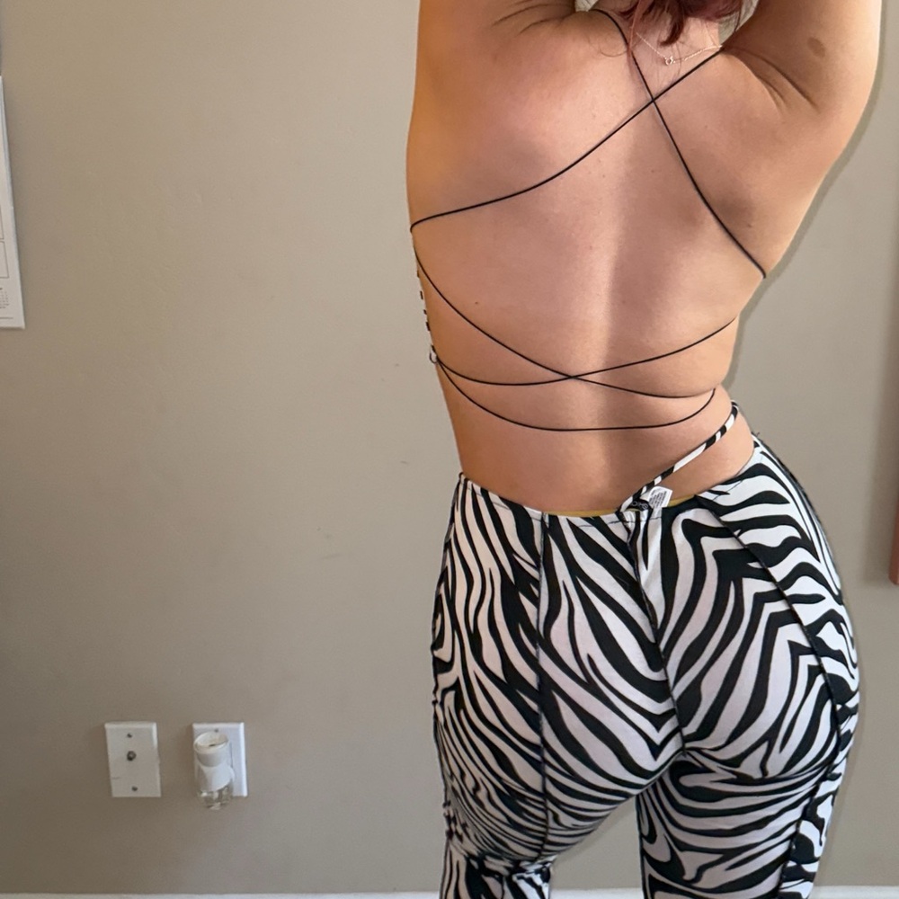 Zebra Print matching set fashion nova